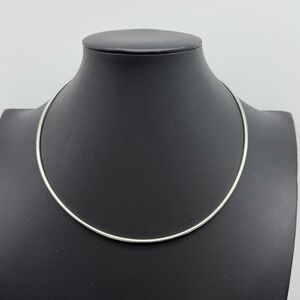 Italy 925 Sterling Silver 2mm Omega Chain Necklace 13.58g ATI 18"